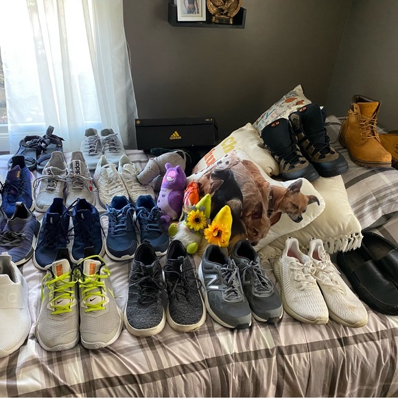 All shoes are 11.5 US in size. Everything you see is used , most very little. - Picture 1 of 9